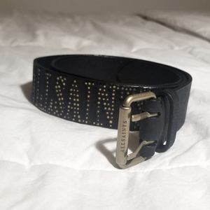 All Saints - Vintage Studded Leather belt